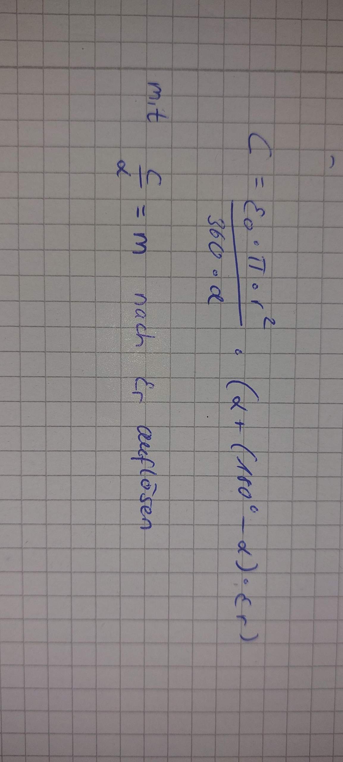 Formel nach Epsilon r umstellen? (Elektrotechnik, Geschwindigkeit ...