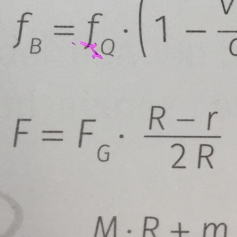 F= Fg*R-r:2R - (Schule, Mathematik, Formel)