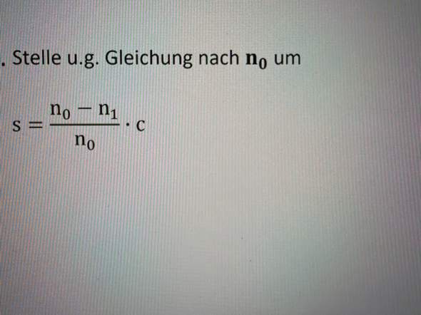 Umstellen Formel umstellen? (Elektronik, rechnen, Funktion)