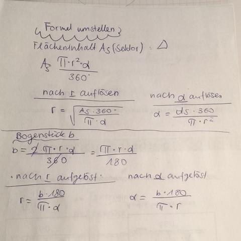die forml - (Mathe, Formel, umstellen)