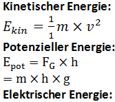 Formel"zeichen" von Elektrischer Energie? (Schule, Physik, Elektronik)
