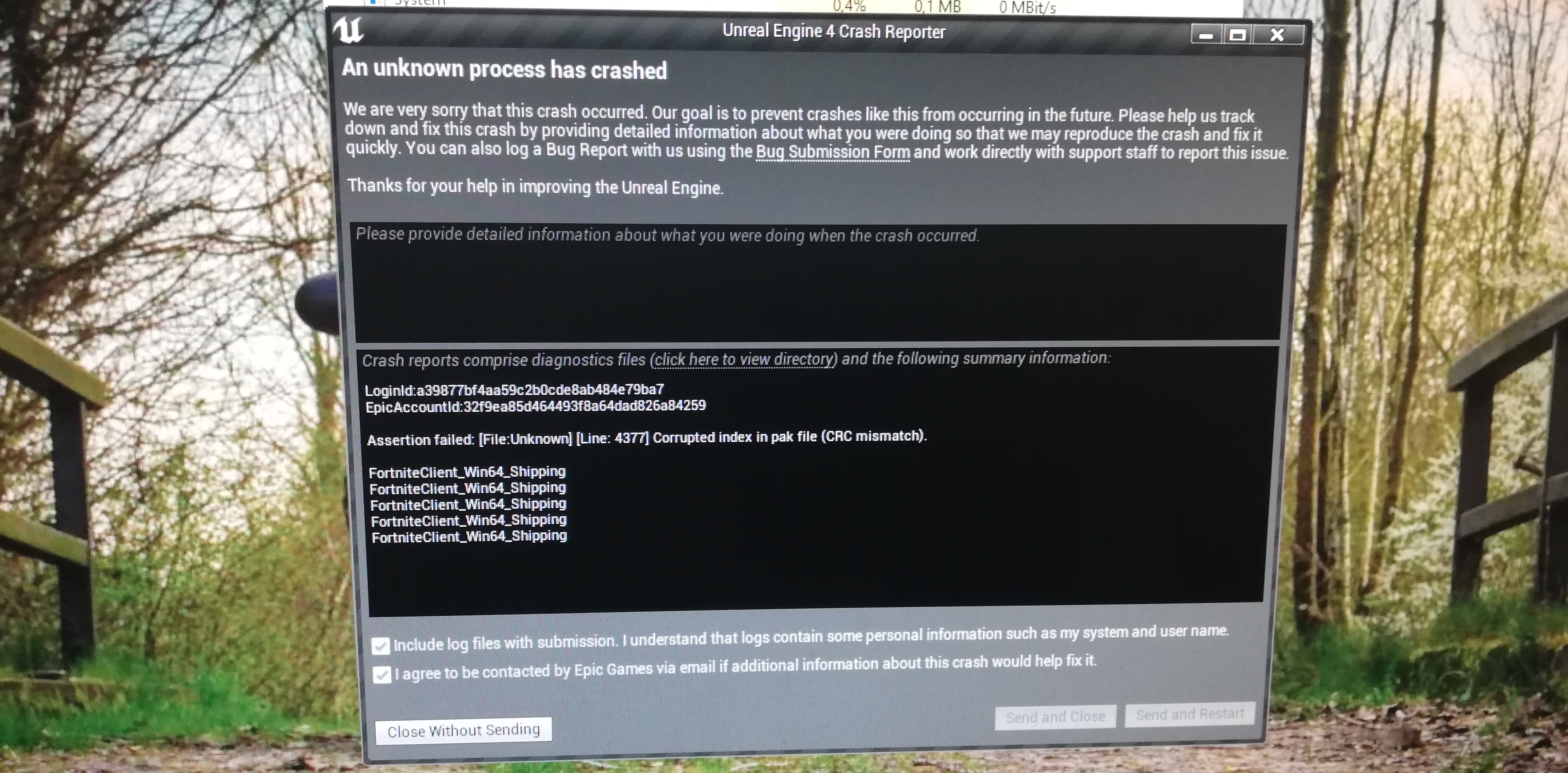 Palworld a process has crashed ue pal. Ошибка Unreal engine 4 crash Reporter. Unreal engine crash Reporter. Краш Анреал энджин 4. Fortnite crash Reporter.