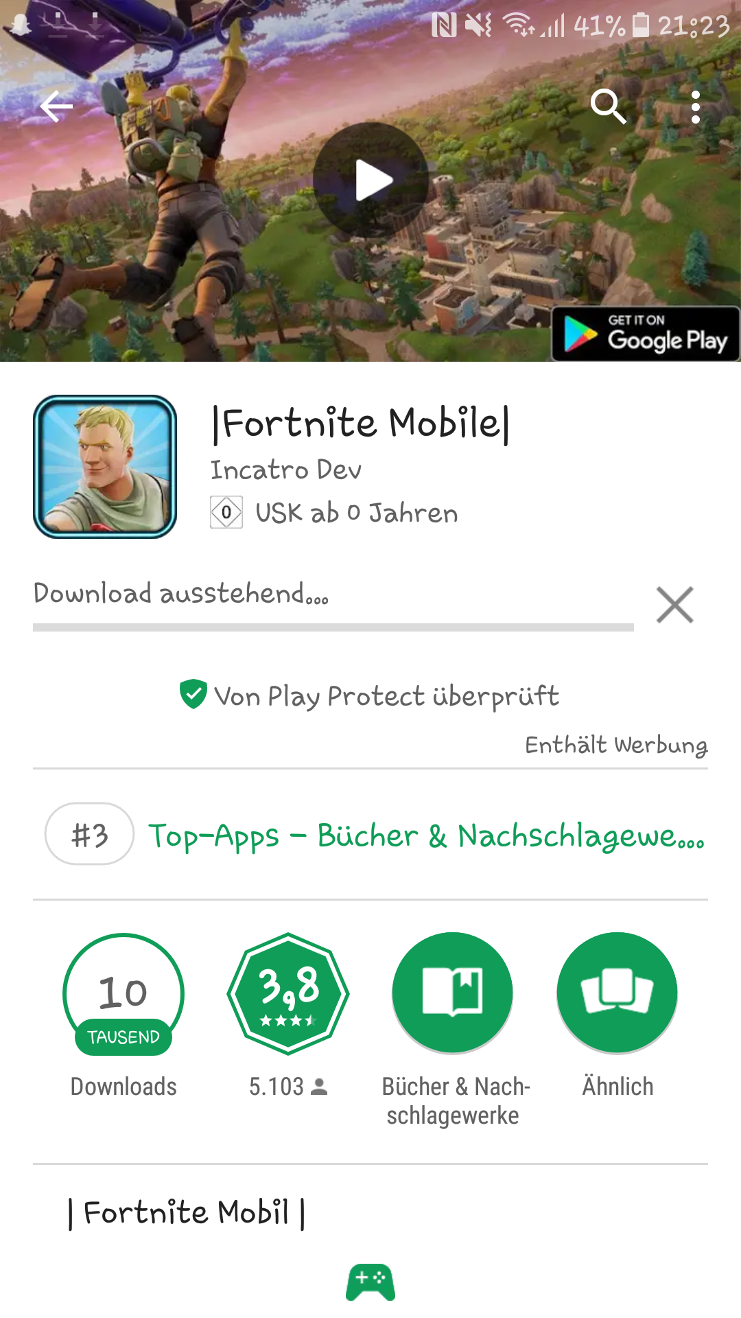 Fortnite im Playstore gefunden? (Handy, Smartphone, Android)