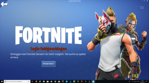fortnite server selber machen - fortnite login problem  fortnite login problem - fortnite server selber machen