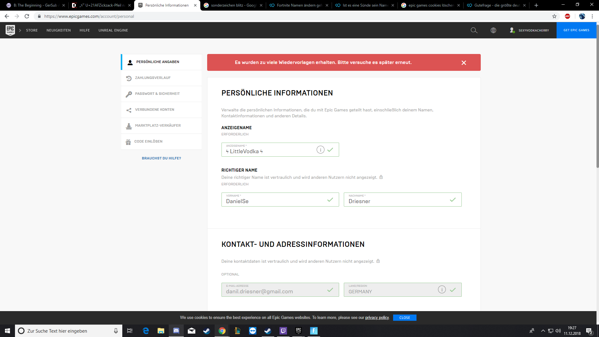 Wie Kann Man Seinen Fortnite Namen ändern