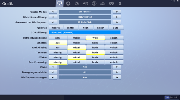 grafikeinstellungen fortnite - seit den neuen updates ruckelt fortnite bei mir extrem obwohl es auf den gleichen einstellungen lauft wie vor dem update woran konnte das liegen  seit den neuen updates ruckelt fortnite bei mir extrem obwohl es auf den gleichen einstellungen lauft wie vor dem update woran konnte das liegen - grafikeinstellungen fortnite