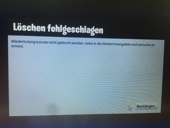 fortnite wiederholungen loschen geht nicht pc - fortnite ps4 geht nicht