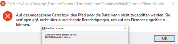 Fortnite Zeigt Standig Fehlermeldung Computer Pc Technik - ich habe schon versucht die firewall und das antivirus programm ganzlich zu deaktivieren hat nichts gebracht ich besitze windows 10 bin adminstrator und