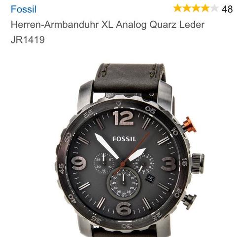 Uhr. - (Uhr, Leder, Fossil)