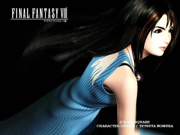 Rinoa - Final Fantasy 8 - Seitenansicht - (Anime, Farbe, Videospiele)