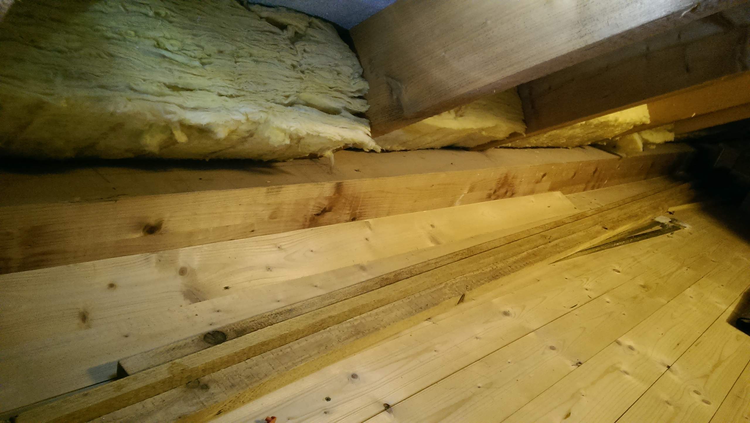 Frage an Zimmermänner (der Dachboden wird vom Dach gedrückt)? (sparen