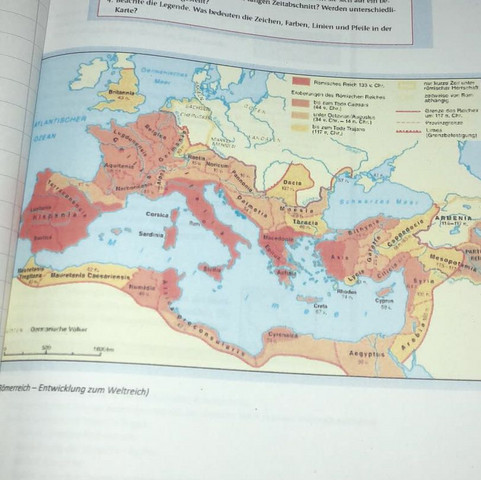Karte  - (Geschichte, römisches Reich)