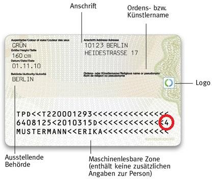 Ausweis - (Deutschland, Code, Zahlen)
