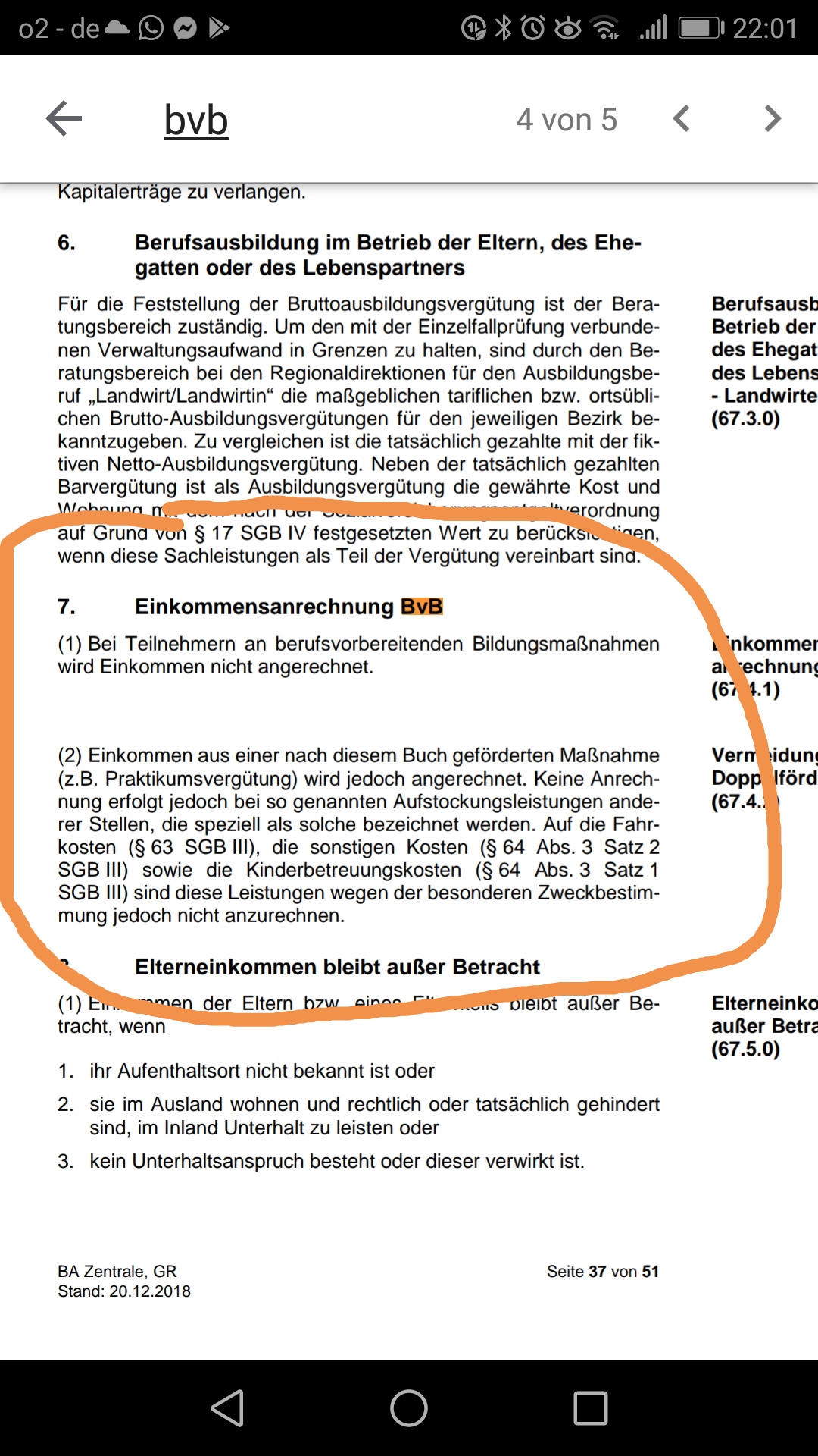 Frage Zu Hartz Iv Bei Einer Bvb Recht Geld Ausbildung Und Studium