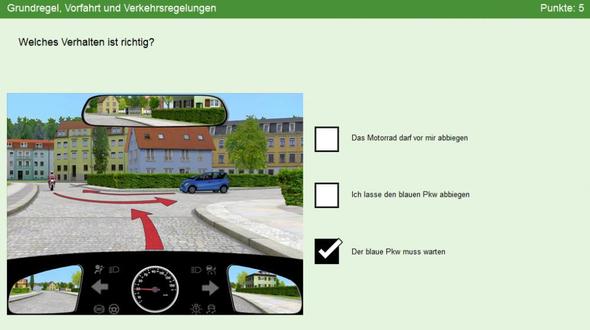 Bild 3 - (Führerschein, Verkehr, vorfahrt)