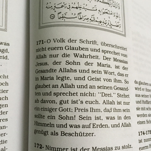 Nisa 171 - (Religion, Christentum, Islam)