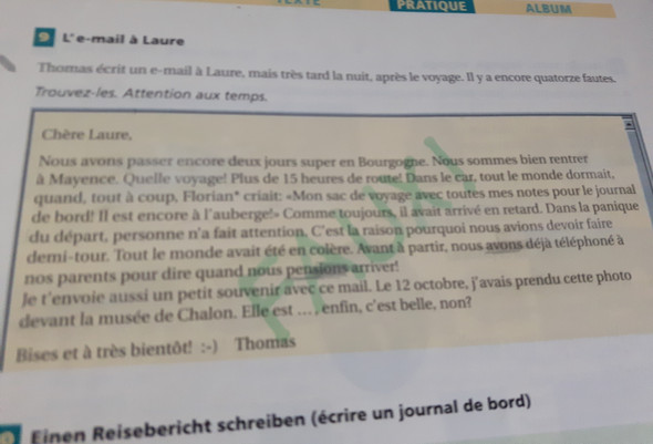 Franzosisch Fehler Finden Schule Lernen