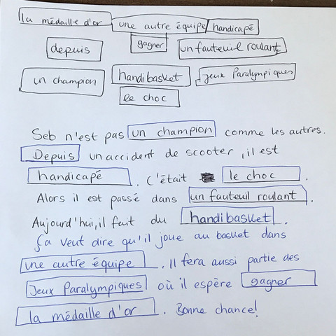 Franzosisch Ist Der Text So Richtig Schule Lernen