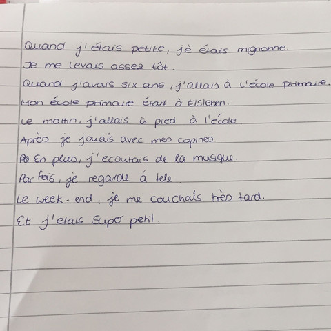 Mein Monolog  - (Schule, Französisch, Text)