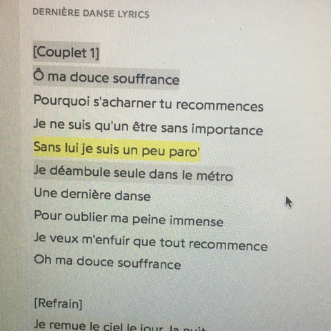 Franzosisch Was Bedeutet Paro Schule Musik Sprache