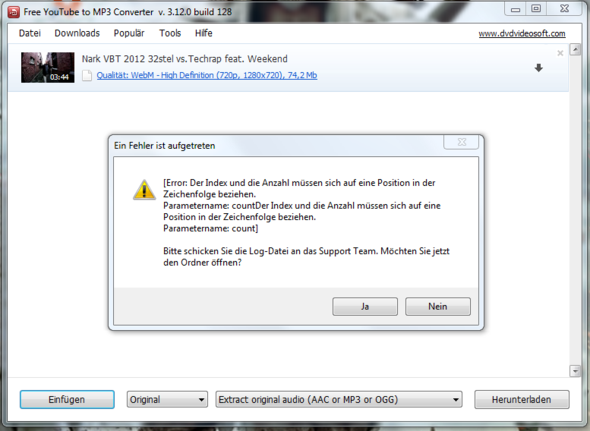 Youtube Converter Fehler Beim Youtube Converter Fehler Beim