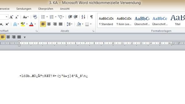 Bild 5 - (Virus, Fehlermeldung, Microsoft Word)