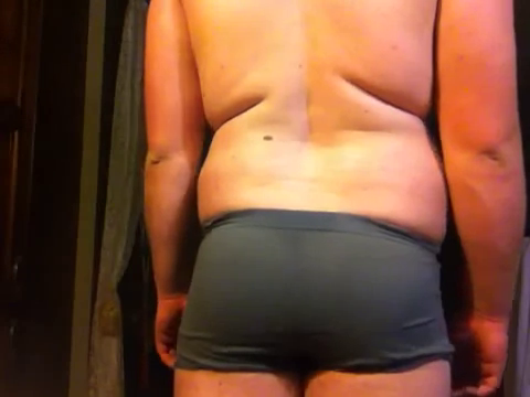 Bauch in Unterhose von hinten - (Jungs, Sport, abnehmen)
