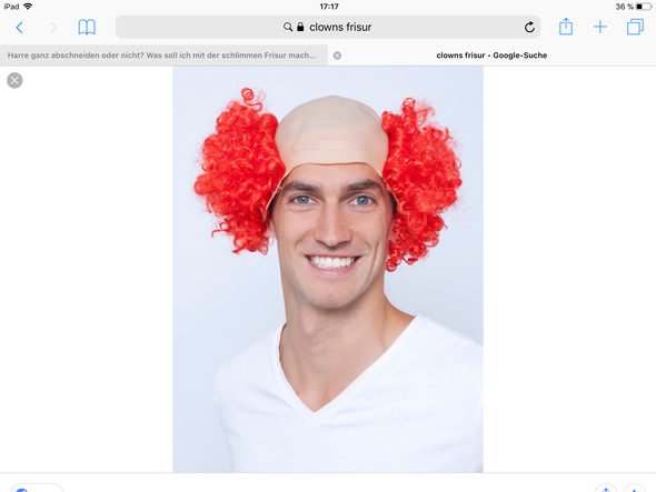 Freundin und Freunde haben die idee gehabt mir ne Clowns Frisur zu machen lassen? Als Belohnung würde ich 1000 Euro bekommen?