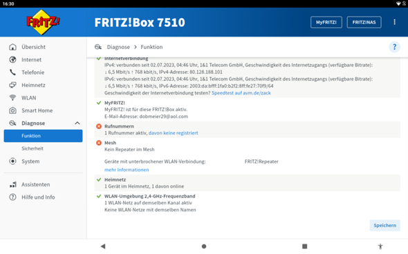 Fritzbox 7510 , Nummer aktiv, keine Registriert? (FRITZ!Box)