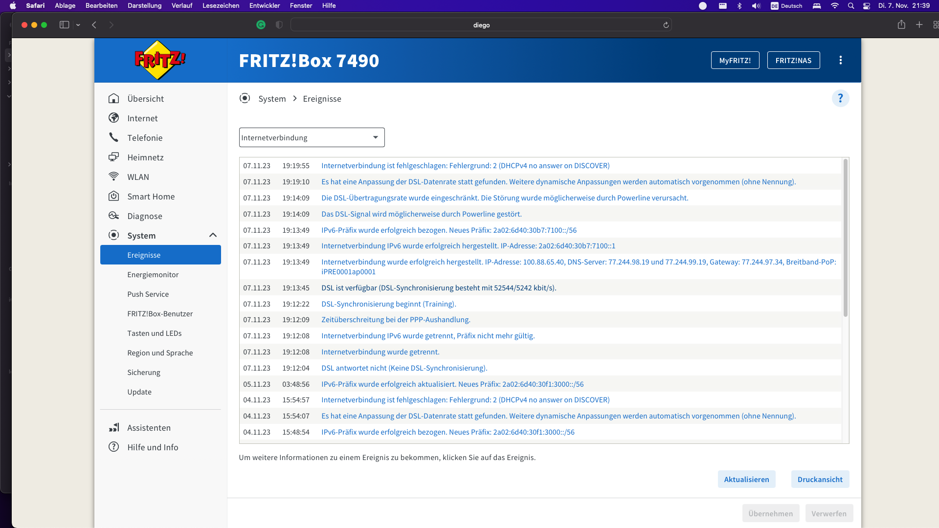 Fritzbox DSL abbrüche? (Internet, WLAN, Netzwerk)