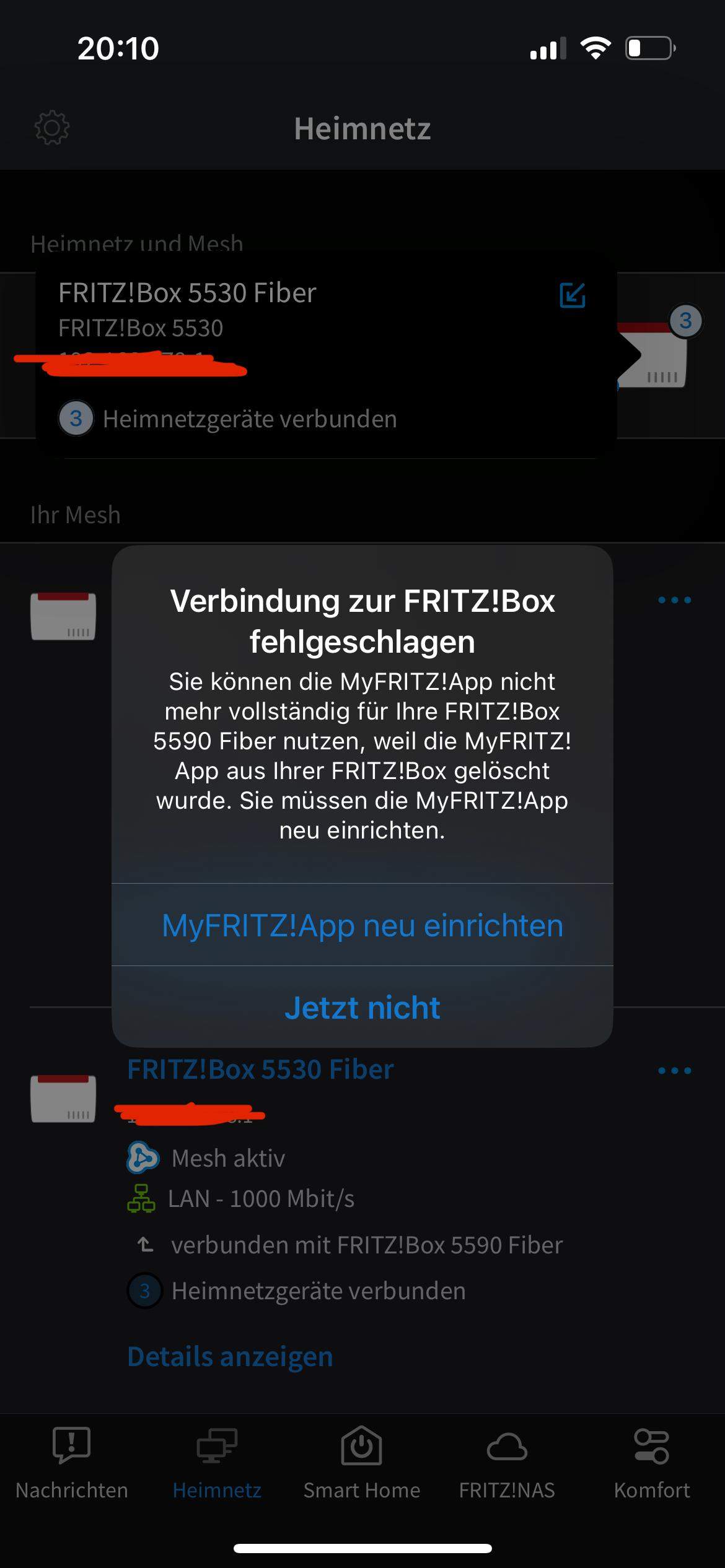 FRITZ!Box MeshFunktion funktioniert nicht stabil? WLAN, Netzwerk)