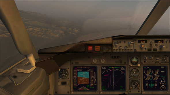 Bei der Autopiloten-Leiste sieht man es gut. - (FSX, Flight Simulator, Flight Simulator X)
