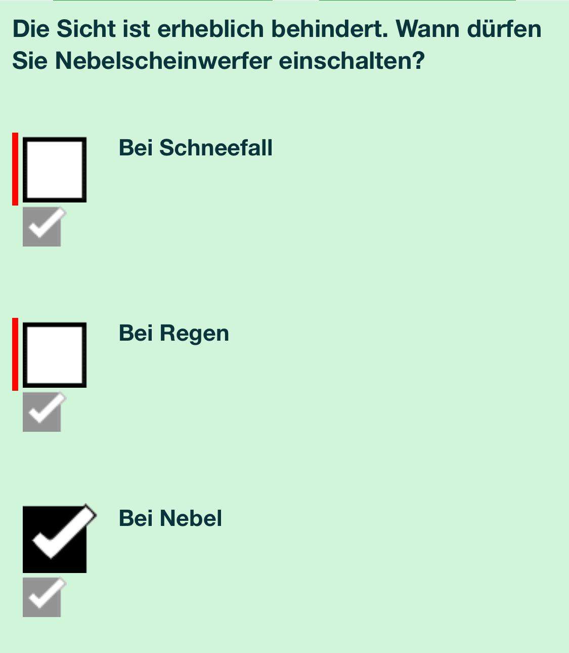 Wann dürfen Nebelscheinwerfer eingeschaltet werden? Wann dürfen Nebelscheinwerfer eingeschaltet werden?