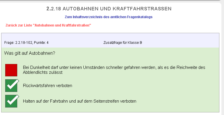 Führerschein theorie frage verunsichert mich was stimmt ,? (Fahrschule)