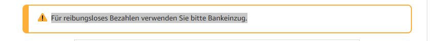 Für Reibungsloses Bezahlen Verwenden Sie Bitte Bankeinzug
