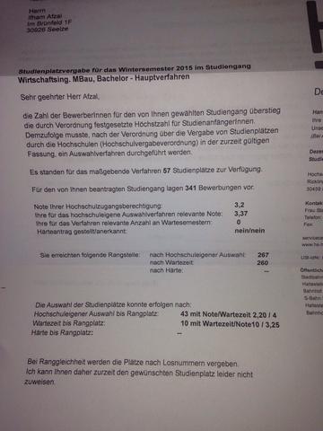 Fur Studium Abgelehnt Warum Nc