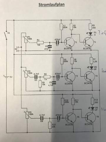 Funktion von Transistoren in einer Lichtorgel?
