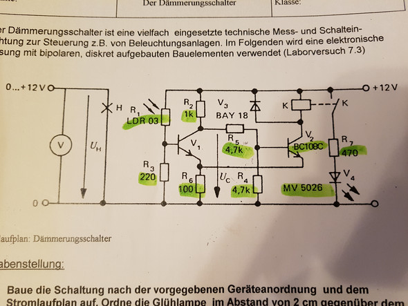 Funktionsweise Der Schaltung Technik Technologie Elektrotechnik