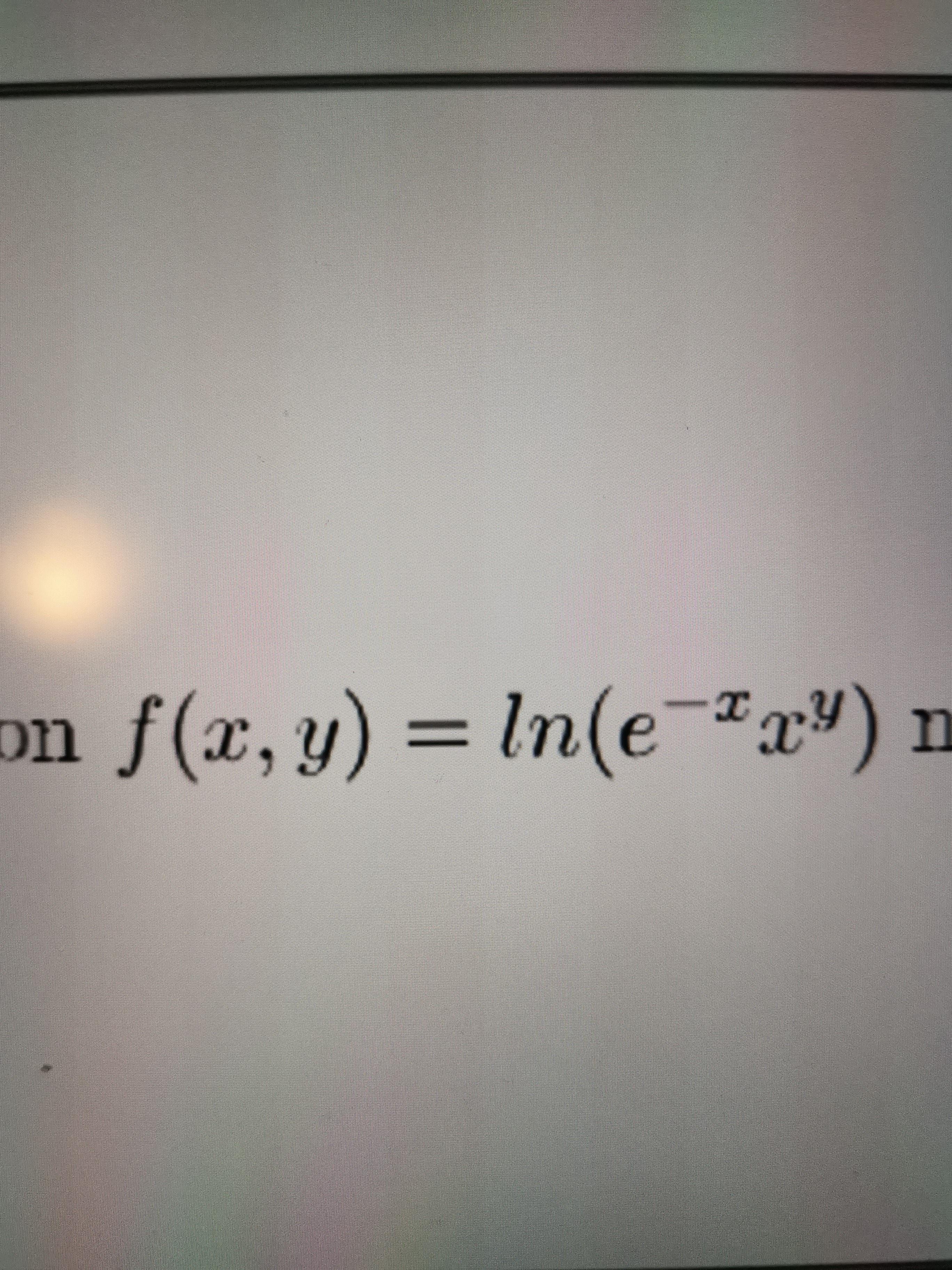 F X Y Ln E X X Y Nach X Und Y Ableiten Aber Wie Schule Logarithmus Ableiten Mathe