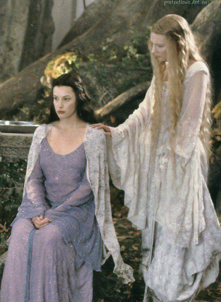 Galadriel Herr Der Ringe Gab es in Herr der Ringe eine Szene mit Galadriel und Arwen? (Film ...
