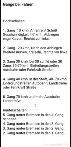 Gange Beim Autofahren Arbeit Auto Fahren Lernen