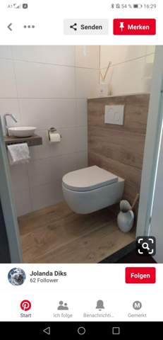 Gaste Wc Renovieren Inkl Neuen Fliesen Und Waschbecken Handwerk Badezimmer Installateur