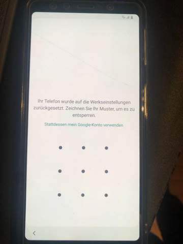 Galaxy A7 2018 Muster Vergessen Technik Handy Technologie