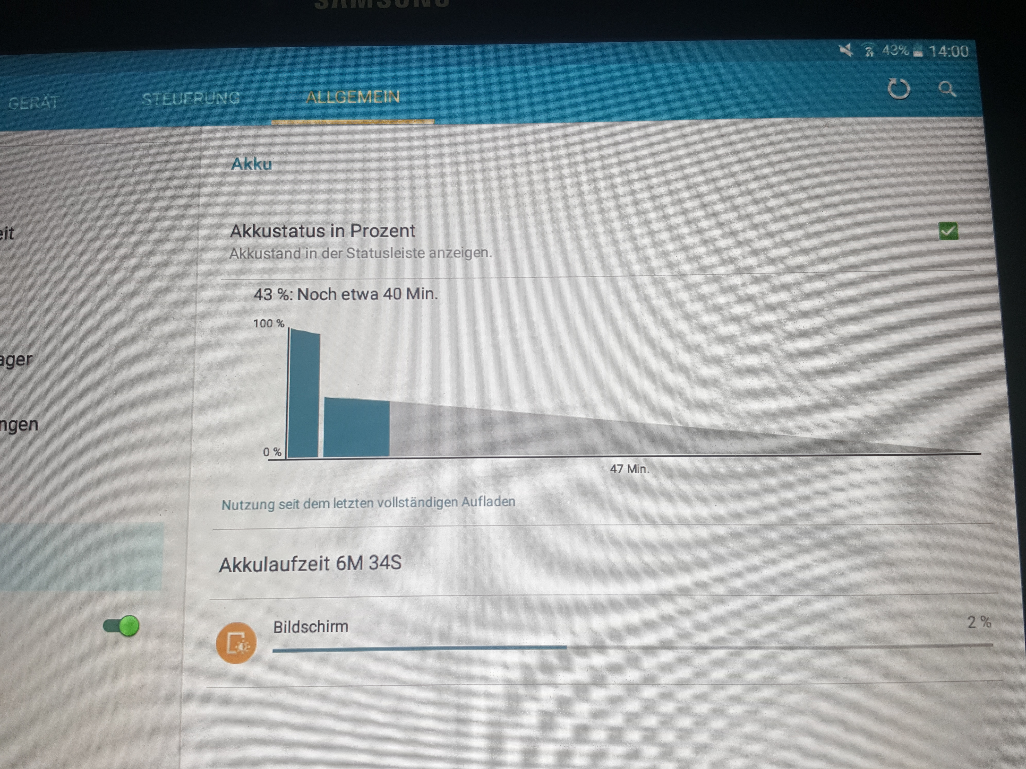 Galaxy Tab 4 akku in sekunden leer? (Tablet)