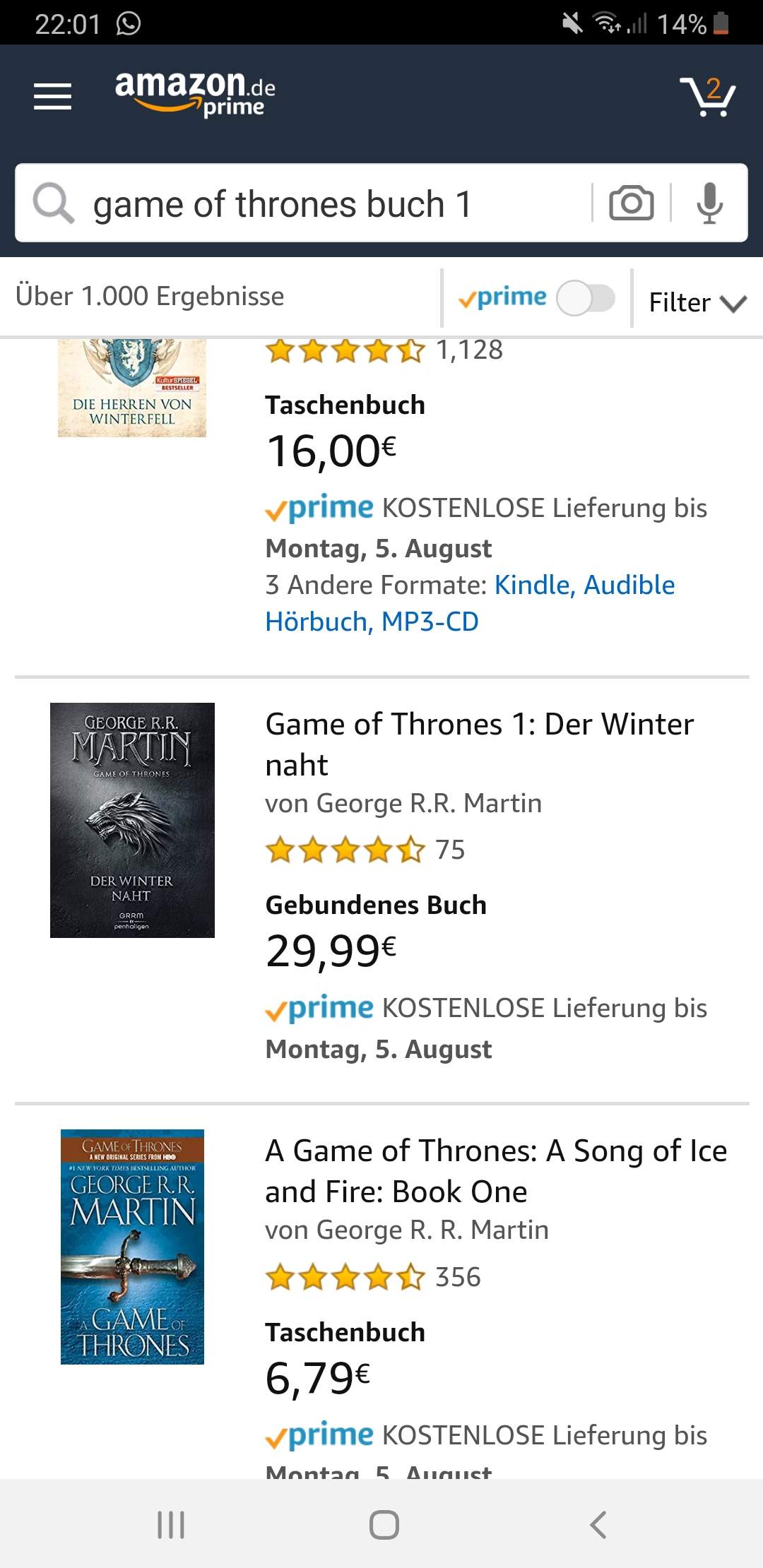 Game of Thrones verschiedene bücher? (Filme und Serien, Serie, Bücherei)