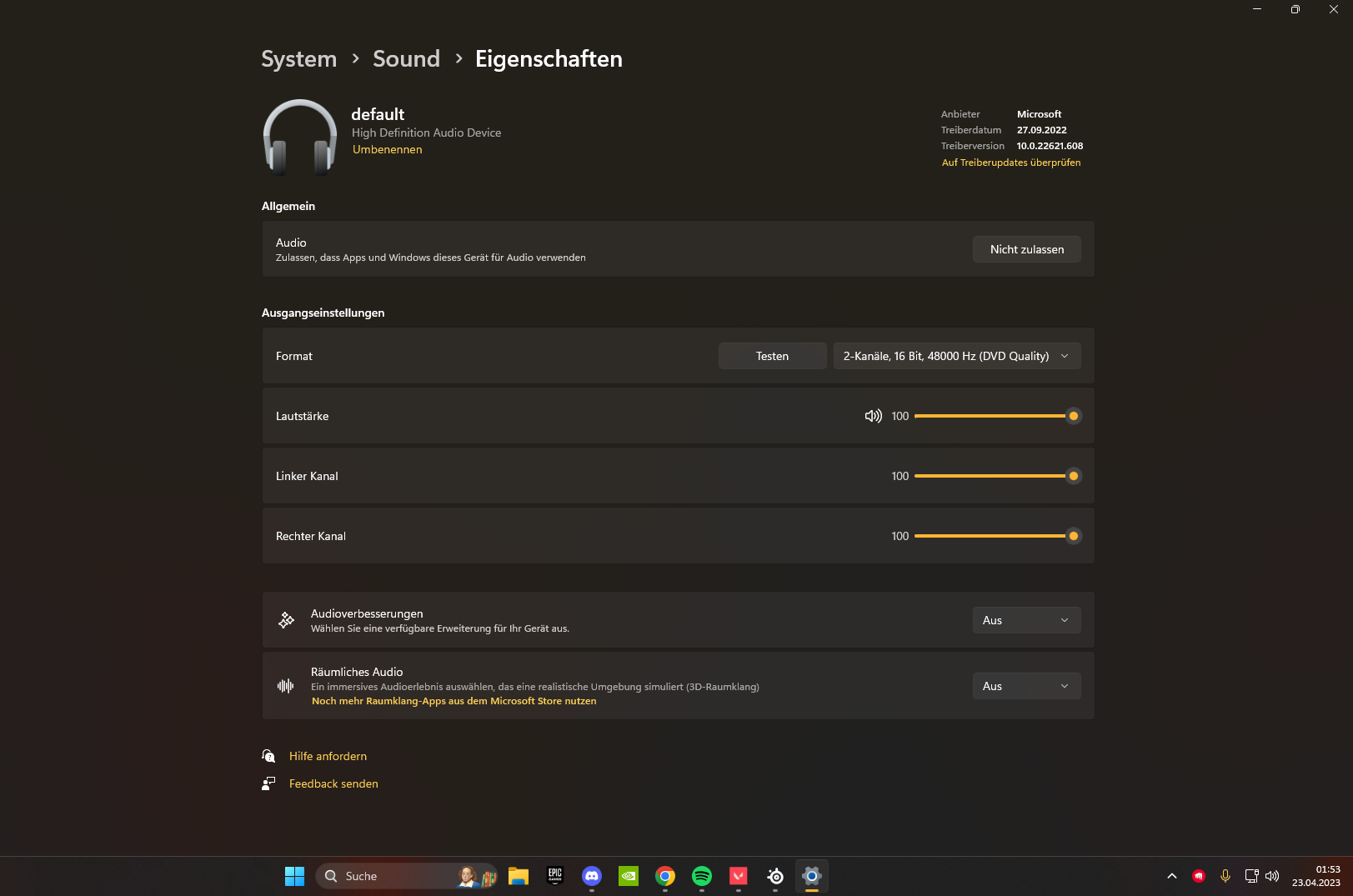 Gaming Headset Audio Einstellungen? (PC, Spiele und Gaming, Computerspiele)