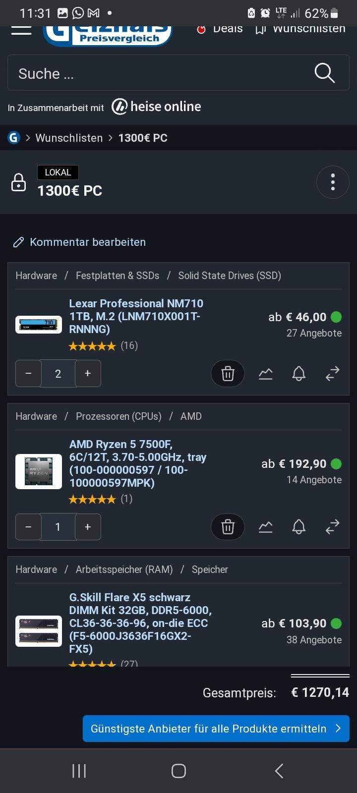 Gaming Pc Dubaro? (Computer, PC bauen, PC-Komponenten)