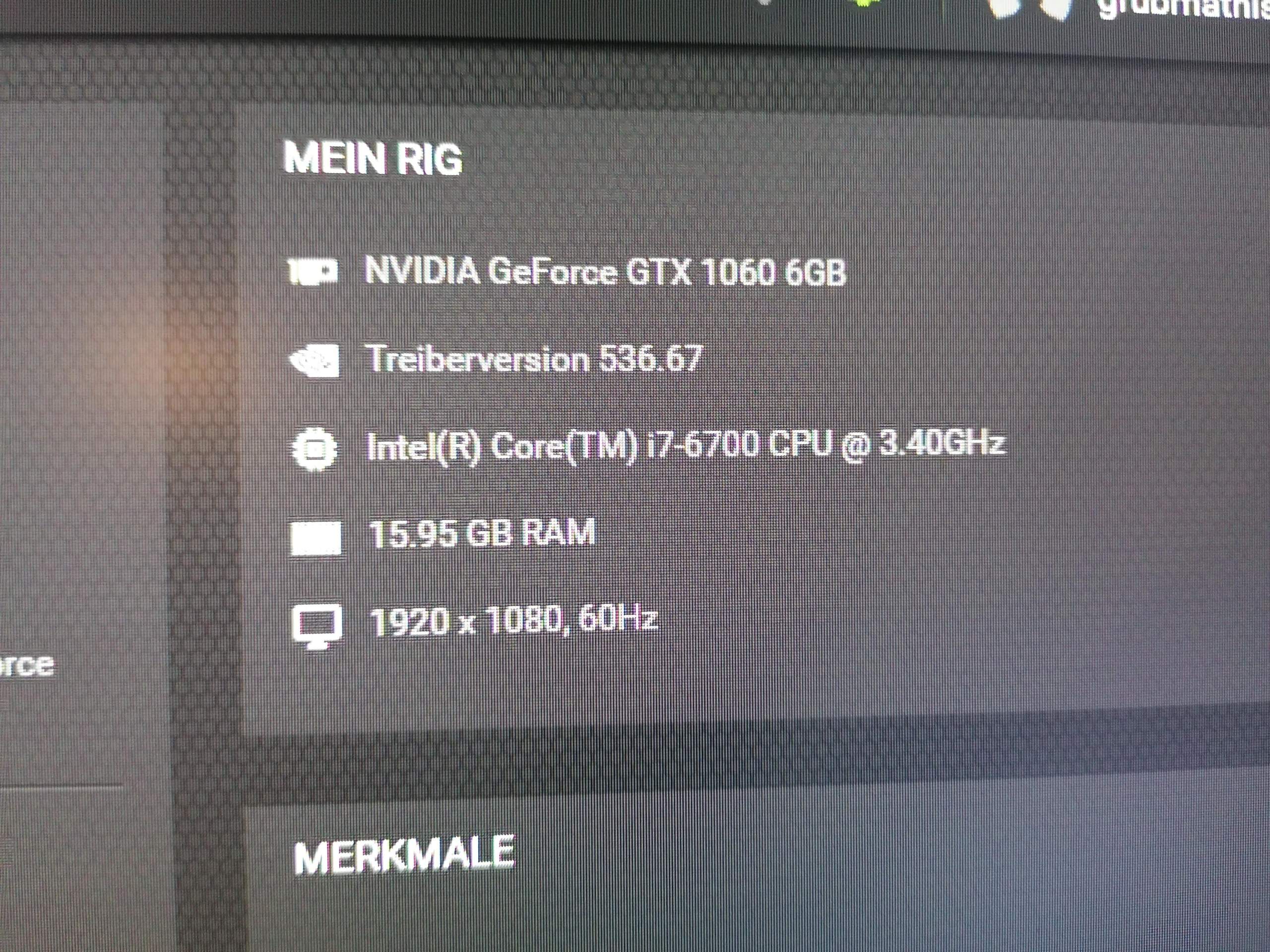 I7 6700 gtx sales 1060 6gb