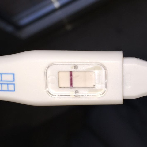 Linie nach schwache 10 minuten schwangerschaftstest Clearblue Frühtest