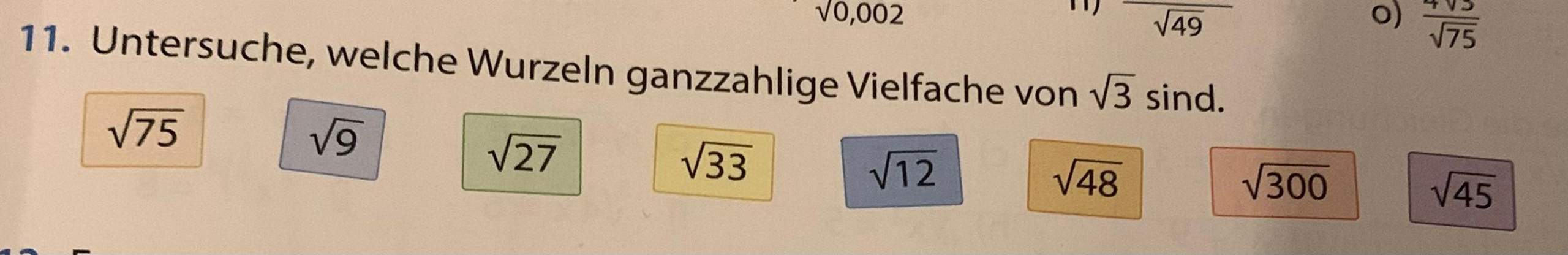 Ganzzahlige vielfache von wurzel 3? (Mathematiker)